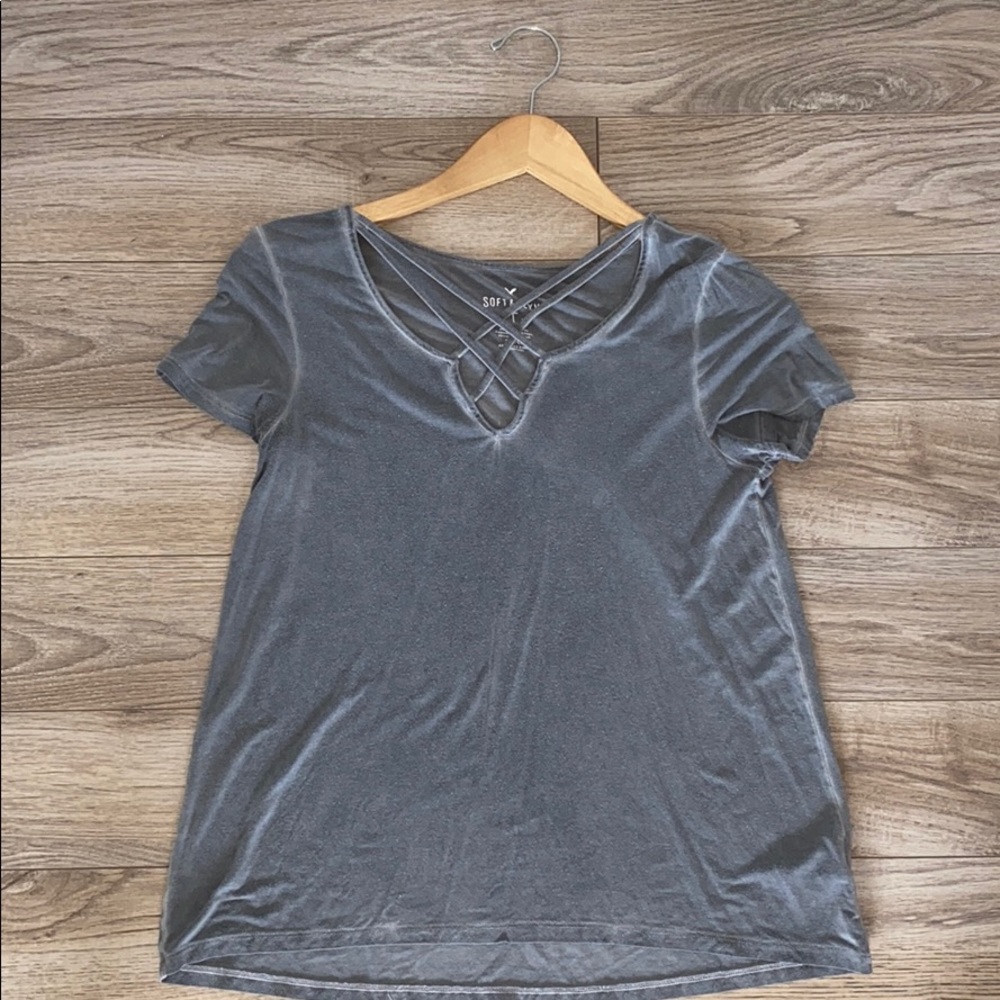 american eagle strappy tee